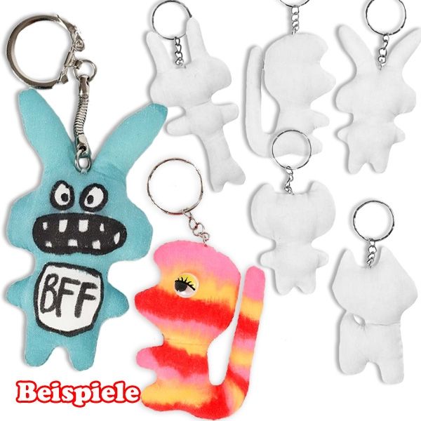 Stofftierchen Anhänger Set, 5er Pck, eigene Schlüsselanhänger basteln Stofftierchen Anhänger Set, 5er Pck, eigene Schlüsselanhänger basteln von Creativ Company