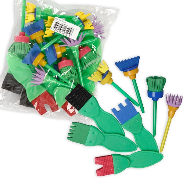 Strukturpinsel-Set aus Moosgummi, 24 Stück Strukturpinsel-Set aus Moosgummi, 24 Stück von Creativ Company