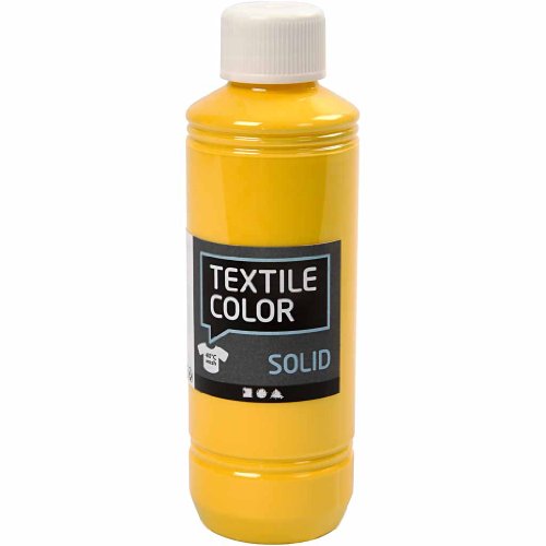 Textile Solid, gelb, deckend, 250ml von Creativ Company