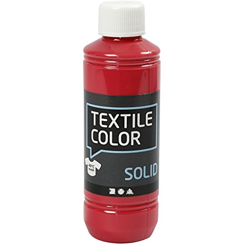 Textile Solid, rot, deckend, 250ml von Creativ Company
