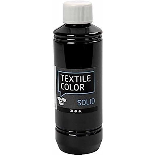 Textile Solid, schwarz, deckend, 250ml von Creativ