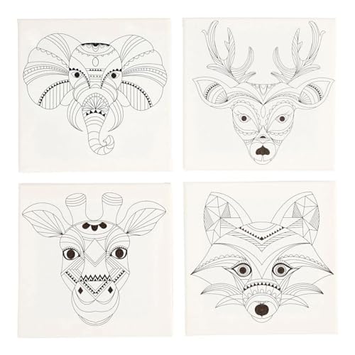 4 x 20 cm Keilrahmen mit Druck auf Leinwand 280 g Tiefe 1,5 cm Tiere 4 x 20 cm Keilrahmen mit Druck auf Leinwand 280 g Tiefe 1,5 cm Tiere von Creativ