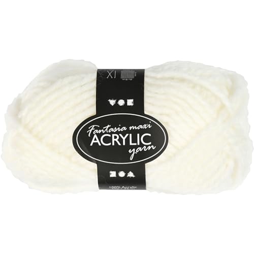 421875 Maxi-Acrylwolle, 50 g, 35 m, cremefarben von Creativ