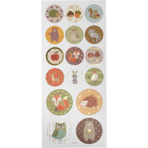 Aufkleber Waldtiere, Bogen 10 x 23 cm, ca. 16 Stück, Waldtiere, 1 Bogen Aufkleber Waldtiere, Bogen 10 x 23 cm, ca. 16 Stück, Waldtiere, 1 Bogen von Creativ