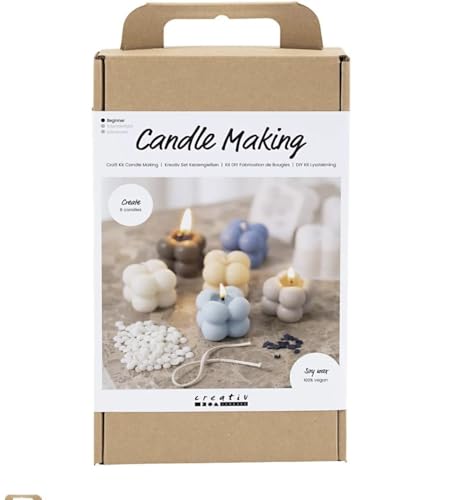 Bastelset Kerzenherstellung, warmes Beige, Creme, Hellblau, Sojakerzen, 1 Packung Bastelset Kerzenherstellung, warmes Beige, Creme, Hellblau, Sojakerzen, 1 Packung von Creativ