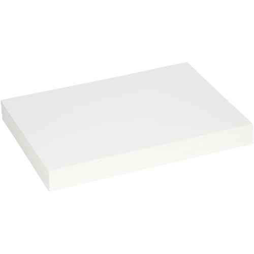 Baukarton, Bogen 25,5x36 cm, 250 cm, weiß, 0,4 mm, 100 Blatt von Creativ