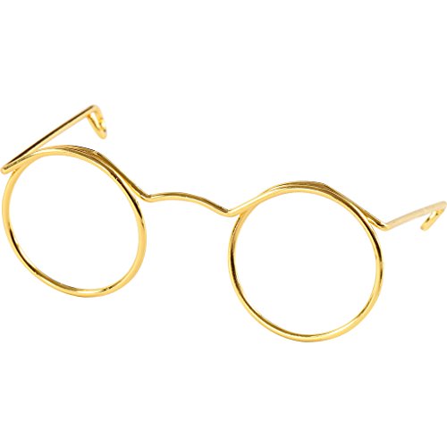 Novelty Glasses mm, Hole Size 35 mm, 10 pcs, Gold von Creativ