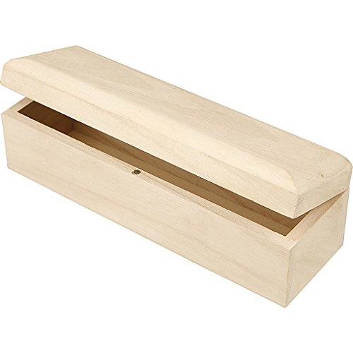CREATIV 577330 Rechteckige Holzbox mit Magnetverschluss, Deckel zum Aufklappen, Holz von Creativ
