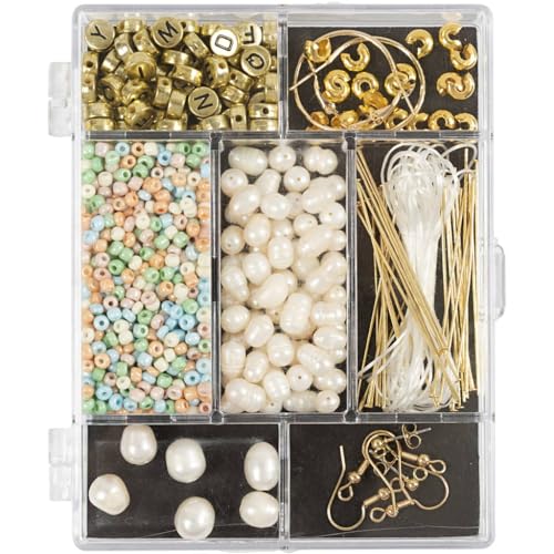 Craft Mix Schmuck, gedeckte Farben, Süßwasserperlen, 1 Packung Craft Mix Schmuck, gedeckte Farben, Süßwasserperlen, 1 Packung von Creativ