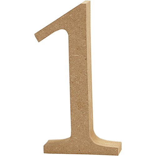 Creativ "2,5 cm MDF Nummer, braun, 13 x 2 cm Creativ "2,5 cm MDF Nummer, braun, 13 x 2 cm von Creativ