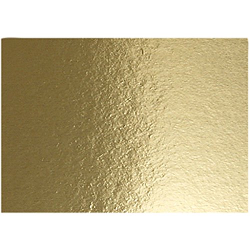 Creativ 220760 Metallfolienkarton, A4, 21 x 30 cm, 280g, 10 Blatt, Goldfarbe von Creativ