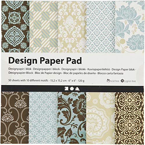 Creativ 225914 Gemusterte Karte und Papier, Hellblau Braun, Einheitsgröße Creativ 225914 Gemusterte Karte und Papier, Hellblau Braun, Einheitsgröße von Creativ