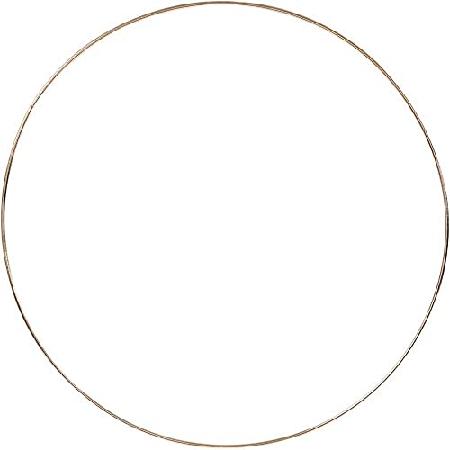 Creativ 52429 Metalldraht Ring, 30cm Ø, Gold, 10 Stück von Creativ