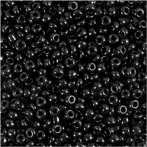 Creativ 682342 Rocailles-Perlen, Glas, Schwarz, Einheitsgröße Creativ 682342 Rocailles-Perlen, Glas, Schwarz, Einheitsgröße von Creativ