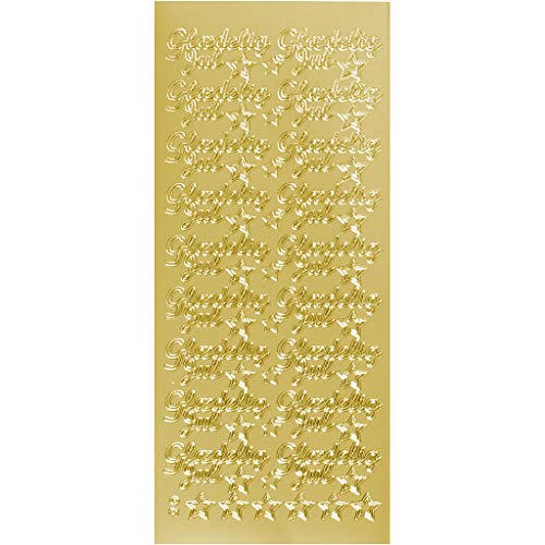 Creativ Aufkleber, Gold, Einheitsgröße von Creativ