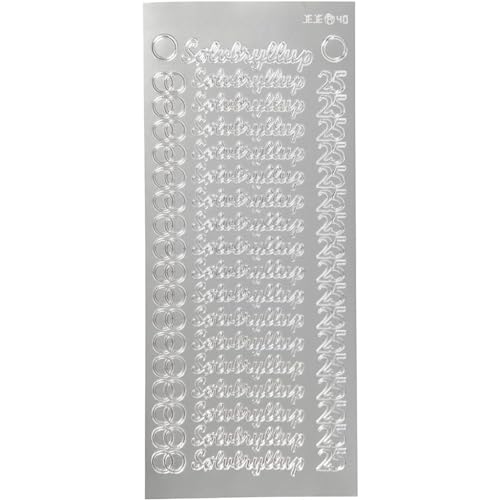 Creativ Aufkleber, Silber, Einheitsgröße Creativ Aufkleber, Silber, Einheitsgröße von Creativ