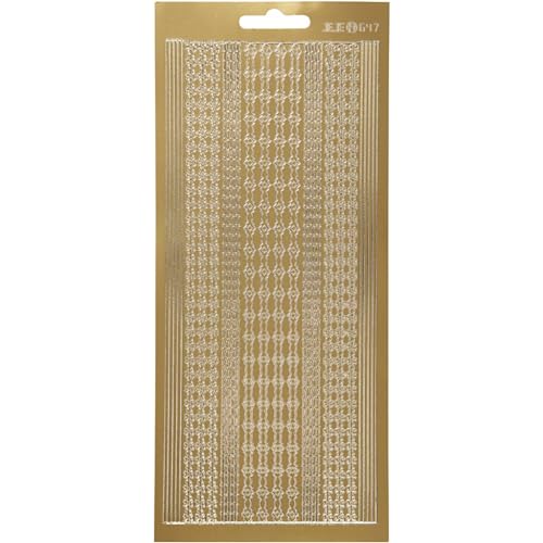 Creativ Aufkleber, goldfarben, Einheitsgröße, Gold Creativ Aufkleber, goldfarben, Einheitsgröße, Gold von Creativ