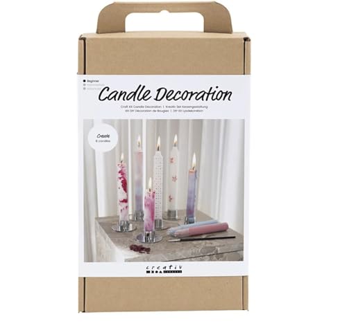 Creativ Bastelset Kerzendeko, weiß, 1 Packung, Mulricolour Creativ Bastelset Kerzendeko, weiß, 1 Packung, Mulricolour von Creativ