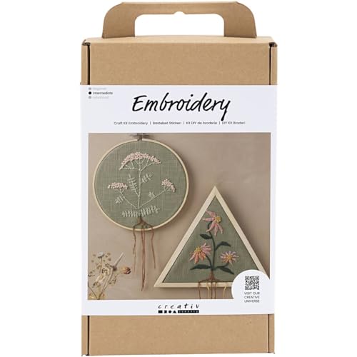 Creativ Bastelset Stickerei, staubgrün, Stickrahmen, 1 Packung Creativ Bastelset Stickerei, staubgrün, Stickrahmen, 1 Packung von Creativ