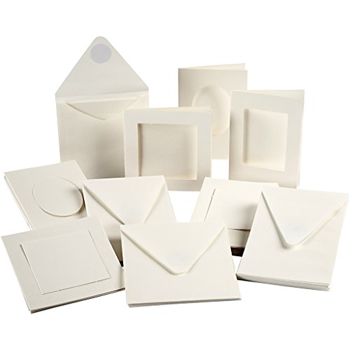 Creativ Company Passepartoutkarte, 12,5 x 12,5 cm, blanquecino-Format, 50 Stück Creativ Company Passepartoutkarte, 12,5 x 12,5 cm, blanquecino-Format, 50 Stück von Creativ
