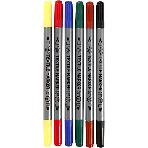 Creativ Company Stoffmarker,6 Stück, Matt transparent;Weiß Creativ Company Stoffmarker,6 Stück, Matt transparent;Weiß von Creativ