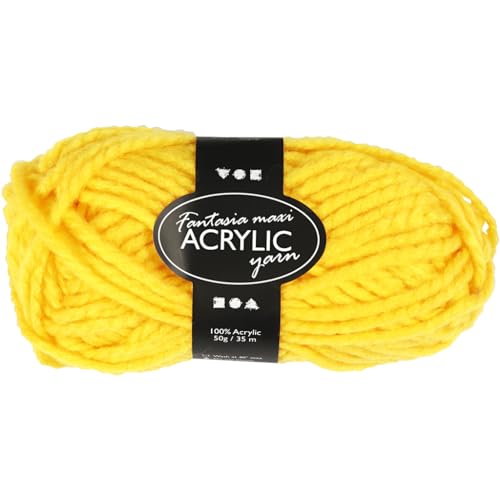 Creativ FantasiaPolyacryl-Wolle, 45 m, gelb von Creativ