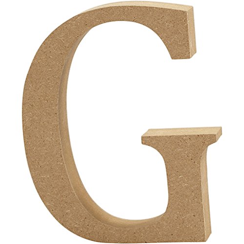 Creativ "G MDF Buchstabe, braun, 13 x 2 cm von Creativ