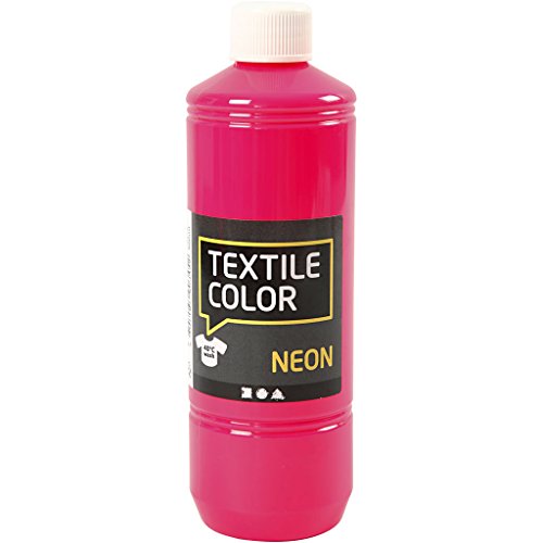 Creativ Halbdeckende Stofffarbe, neon pink, 500 ml (Pack of 1), 500 von Creativ