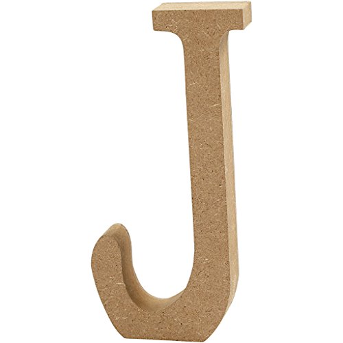 Creativ "J MDF Buchstabe, braun, 13 x 2 cm von Creativ