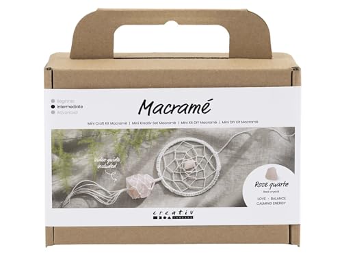 Creativ Mini Bastelset Makramee, hellrosa, weiß, 1 Packung, Mulricolour Creativ Mini Bastelset Makramee, hellrosa, weiß, 1 Packung, Mulricolour von Creativ