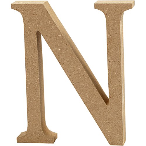 Creativ "N MDF Buchstabe, braun, 13 x 2 cm von Creativ