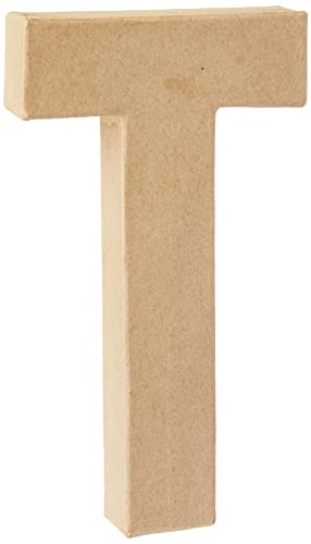 Creativ 26619 Pappmaché-Zahl, 20 cm, 1 Stück, beige von Creativ