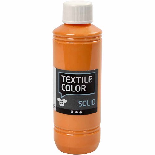 Creativ Textile Solid, orange, deckend, 250ml von Creativ