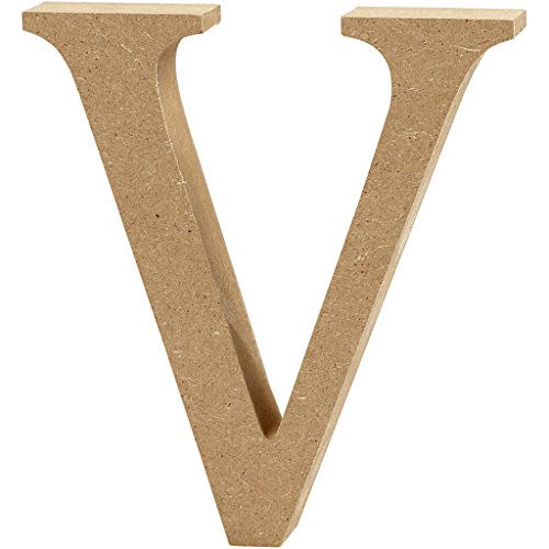 Creativ "V MDF Buchstabe, braun, 13 x 2 cm von Creativ