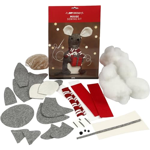 Creativ 441822 Weihnachtsmaus, 30 cm hoch, Grau Creativ 441822 Weihnachtsmaus, 30 cm hoch, Grau von Creativ