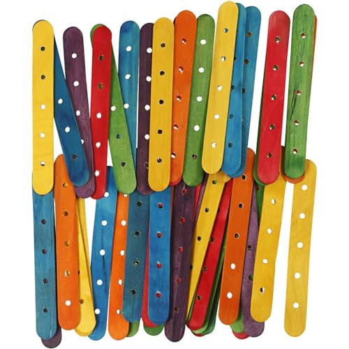 Creative 56305 Stiele mit Löchern, Lochgröße 4mm, 15 cm Länge, 1,8 cm Breite, sortierte Farben, 500 Stück Creative 56305 Stiele mit Löchern, Lochgröße 4mm, 15 cm Länge, 1,8 cm Breite, sortierte Farben, 500 Stück von Creativ