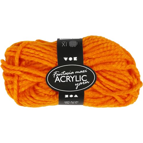 Creativ FantasiaPolyacryl-Wolle, neon-orange von Creativ