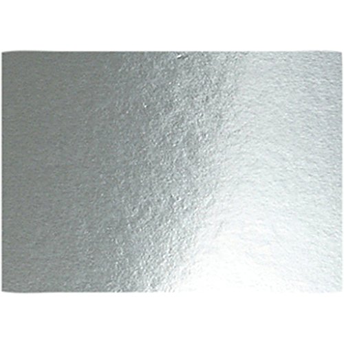 Creativ 220780 Metallfolienkarton, A4, 21 x 30 cm, 280 g, silberfarben, 10 Blatt von Creativ