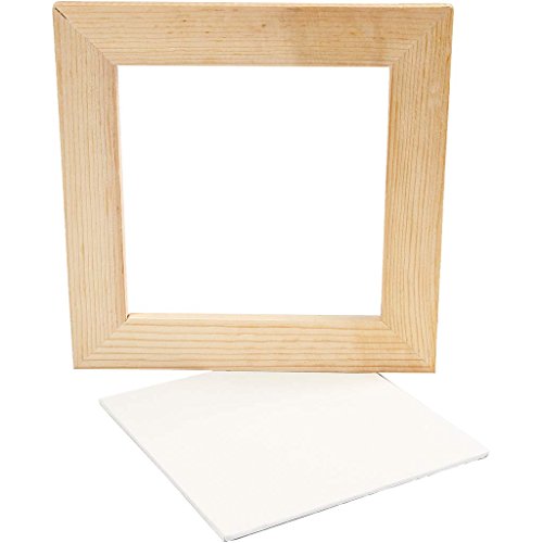 Gerahmte Leinwandplatte, Außenmaße 20,8x20,8 cm, Tiefe 1,5 cm, Leinwandgröße: 15x15 cm, 1Stck. Gerahmte Leinwandplatte, Außenmaße 20,8x20,8 cm, Tiefe 1,5 cm, Leinwandgröße: 15x15 cm, 1Stck. von Creativ