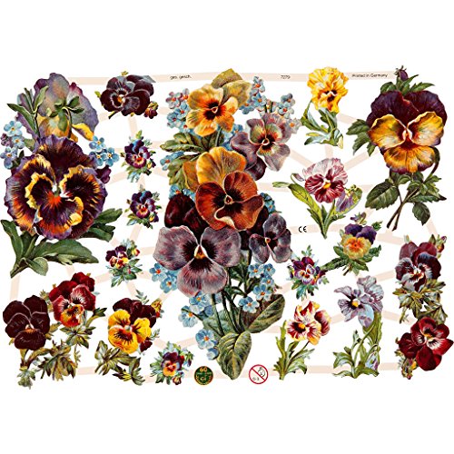 Glanzbilder, 16,5x23,5 cm, Blumen, 3 Blatt von Creativ