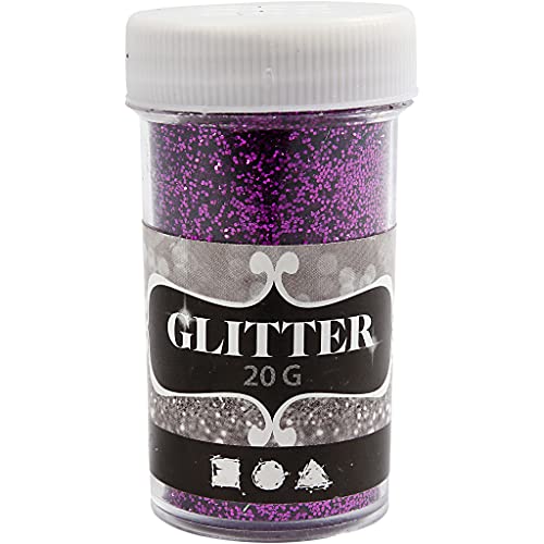 Glitzer, D: 35mm, H: 60mm, lila, 20g von Creativ