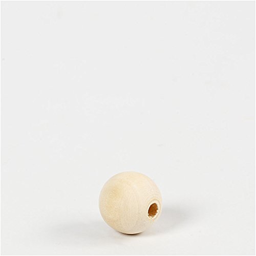 Holzperlen, D: 15 mm, Lochgröße 3 mm, china berry, 20Stck. von Creativ