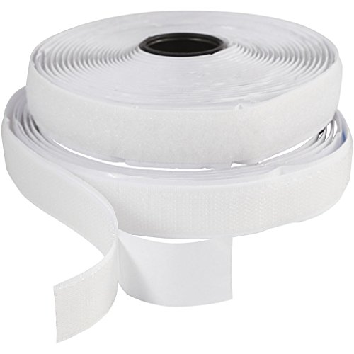 Klettband, B: 20 mm, weiß, selbstklebend, 5 m Klettband, B: 20 mm, weiß, selbstklebend, 5 m von Creativ
