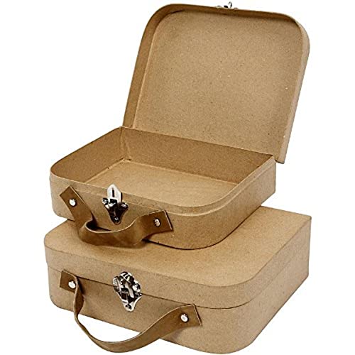 Koffer, handgearbeitet, Größe 22,5x18x6,5 cm, Größe 25,5x20x8 cm, 2Stck. Koffer, handgearbeitet, Größe 22,5x18x6,5 cm, Größe 25,5x20x8 cm, 2Stck. von Creativ
