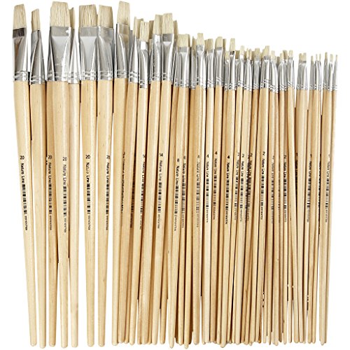 Nature Line Pinsel, Größe 1-20, B: 5-19 mm, langer Stiel, 64asstd Nature Line Pinsel, Größe 1-20, B: 5-19 mm, langer Stiel, 64asstd von Creativ