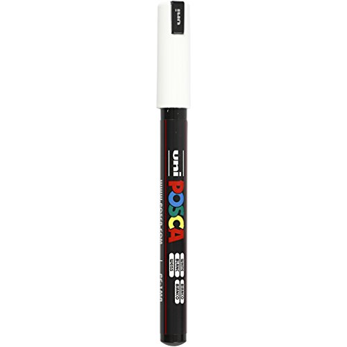 Posca Marker, Strich 0,7 mm, extrafein, weiß, 1 Stück Posca Marker, Strich 0,7 mm, extrafein, weiß, 1 Stück von Creativ