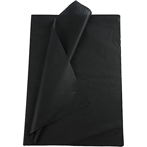 Seidenpapier, Blatt 50x70 cm, 14 cm, schwarz, 25Blatt von Creativ