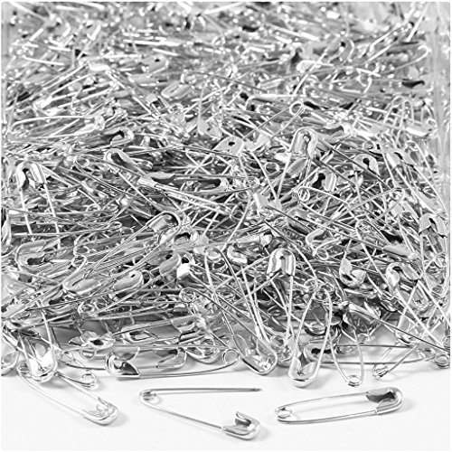 Sicherheitsnadeln, L: 22 mm, Silber, 500 Stück Sicherheitsnadeln, L: 22 mm, Silber, 500 Stück von Creativ