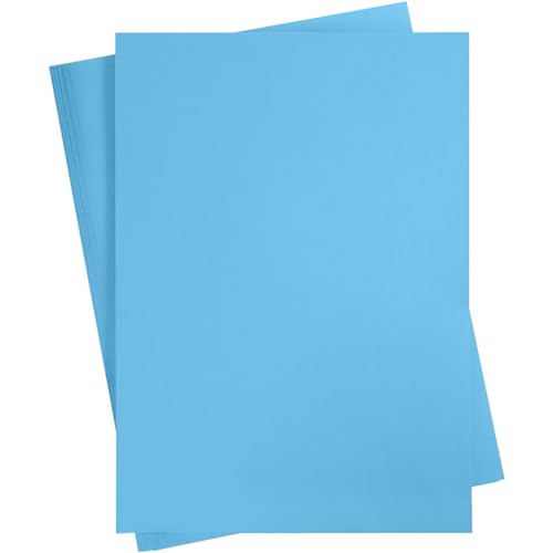 Tonkarton, A2, 420 x 600 mm, 180 g, klares Blau, 10 Blatt von Creativ