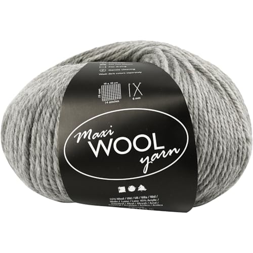 Wolle,GrauMelange,L:125m,100g/1Knäuel von Creativ